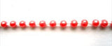 PT69 3mm Coral Pink Strung Pearl, Bead String Trimming - Ribbonmoon