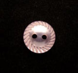 B9138 11mm Pale Pink Polyester Mill Edge 2 Hole Button - Ribbonmoon
