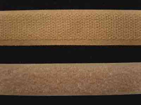 HL17 20mm Beige Sew On Hook and Loop Fastening Tape - Ribbonmoon