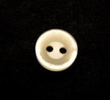 B9424 10mm Tonal Cream Polyester 2 Hole Button - Ribbonmoon