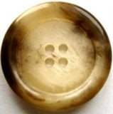 B16667 28mm Dark Brown and Creams Aaran 4 Hole Button - Ribbonmoon