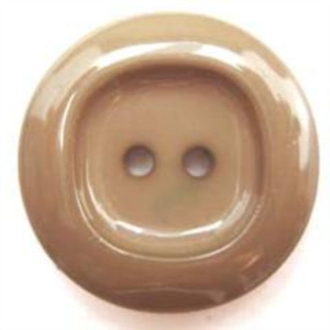 B5232 25mm Fawn Beige High Gloss 2 Hole Button - Ribbonmoon