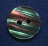 B4027 14mm Grey Based with Hot Pink and Jade Green 2 Hole Button - Ribbonmoon
