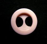 B16044 16mm Pale Skintone Pink Button with 2 Large Holes - Ribbonmoon
