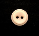 B10039 11mm Dark Cream 2 Hole Button - Ribbonmoon