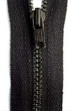 Z4891 YKK 30cm Black Closed End Zip No.2, Metal Teeth - Ribbonmoon