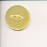 B10357 22mm Pale Lemon 2 Hole Polyester Fish Eye Button - Ribbonmoon
