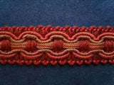FT738 20mm Rusts and Beige Tough Braid, British Trimmings