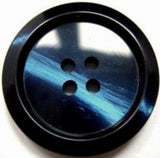 B11268 28mm Tonal Royal and Navy 4 Hole Button, Vivid Shimmer - Ribbonmoon