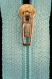 Z3780 YKK 20cm Pale New Turquoise Pin Lock No.2 Closed End Zip - Ribbonmoon