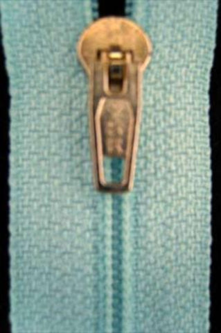 Z3780 YKK 20cm Pale New Turquoise Pin Lock No.2 Closed End Zip - Ribbonmoon