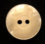 B6632 18mm Ivory Cream and Iridescent Shimmery Pearlised 2 Hole Button - Ribbonmoon