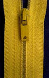 Z0381 46cm Pastel Yellow Nylon No.3 Closed End Zip - Ribbonmoon