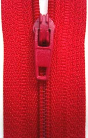 Z4124 15cm Red Nylon No.3 Closed End Zip - Ribbonmoon