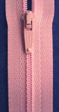 Z0243 51cm Pink AERO Lightweight Closed End No.2 Closed End Zip