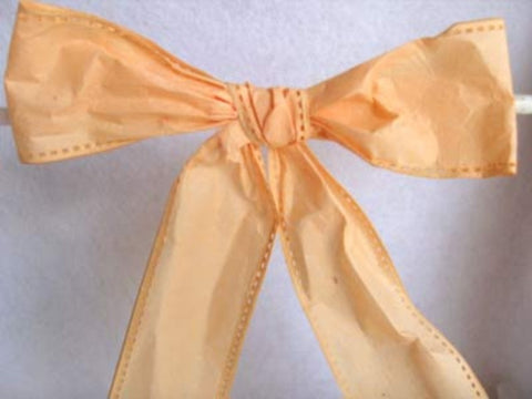 R4770 51mm Peach Tough Stitchable Paper Based Fabric Ribbon, Wired - Ribbonmoon