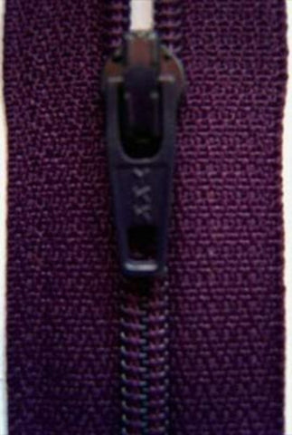 Z1841 YKK 30cm Blackberry Nylon No.3 Closed End Zip - Ribbonmoon