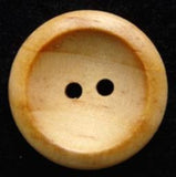 B12735 25mm Pine Wood  2 Hole Button - Ribbonmoon