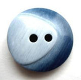 B11730 20mm Frosted Dusky Blue Chunky Glossy 2 Hole Button - Ribbonmoon