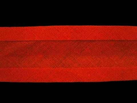 BB285 25mm Flame Orange 100% Cotton Bias Binding Tape - Ribbonmoon