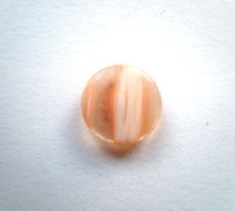 B12438 11mm Frosted Apricot Semi Pearlised Shank Button - Ribbonmoon