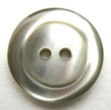 B12815 20mm Tonal Pale Grey Grey Pearlised 2 Hole Button - Ribbonmoon