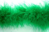 MARAB12 Green Marabou String (Swansdown). Turkey Feather - Ribbonmoon
