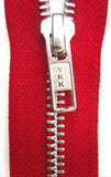 Z4799 41cm Red YKK Metal Teeth No.5 Open End Zip - Ribbonmoon