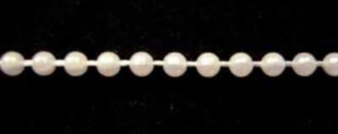 PT133 3mm Bridal White Strung Pearl / Bead String Trimming - Ribbonmoon