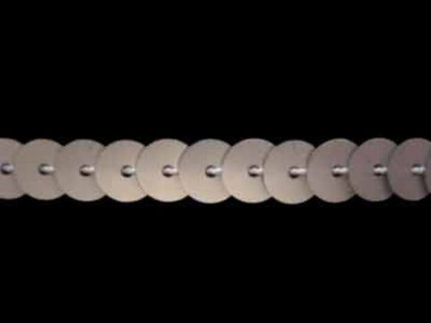 SQC31 6mm Steel Metallic Strung Sequins - Ribbonmoon
