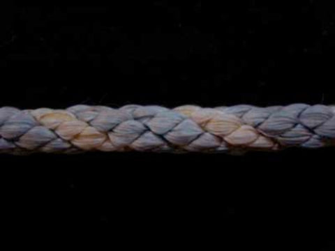 C069 8mm Crepe Cord, Ice Blue and Cream - Ribbonmoon