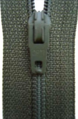 Z4146 Optilon 20cm Grey Green Nylon No.3 Closed End Zip - Ribbonmoon