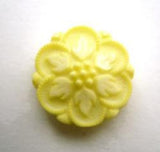 B14272 19mm Bright Primrose Flower Design Shank Button - Ribbonmoon