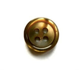 B17487 14mm Tonal Pale Golden Brown Shimmery 4 Hole Button - Ribbonmoon
