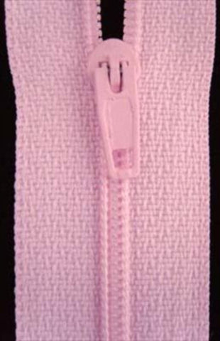 Z3139C 18cm Pale Baby Pink Nylon No.3 Pin Lock Closed End Zips - Ribbonmoon