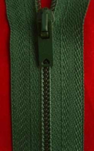 Z0261 50cm Holly Green Nylon No.3 Closed End Zip - Ribbonmoon