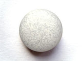 B6654 18mm Pale Grey Shank Button with a Finely Engraved Design - Ribbonmoon