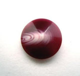 B16008 15mm Wine and Natural Glossy Button, Hole Built into the Back - Ribbonmoon