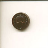 B10625 16mm Dark Brown Leather 2 Hole Button - Ribbonmoon