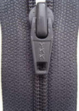 Z3165 YKK 15cm Slate Grey Nylon No.5 Closed End Zip - Ribbonmoon