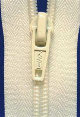 Z1548 61cm Ivory Nylon No.5 Open End Zip - Ribbonmoon