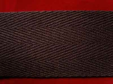 WTAPE31 38mm Brown Herringbone Twill Tape 100% Cotton Webbing - Ribbonmoon