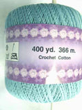Crochet Cotton Saxe Blue, 366 Metres, 60 Gram Ball - Ribbonmoon