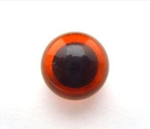 TM22 15mm Orange Eye for Teddy Bear, Toymaking Etc