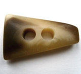 B17597 30mm Creams and Brown Bone Sheen 2 Hole Toggle Button - Ribbonmoon