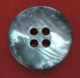 B4610 17mm Black and Nacre Shell Effect 4 Hole Button - Ribbonmoon