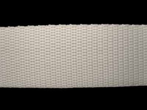 WEB31 25mm Bridal White Polypropylene Webbing - Ribbonmoon