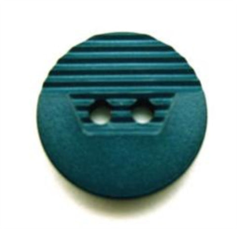 B13400 18mm Deep Jade Green Matt 2 Hole Button - Ribbonmoon