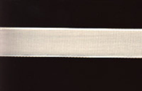 R4942 14mm White Taffeta Ribbon - Ribbonmoon