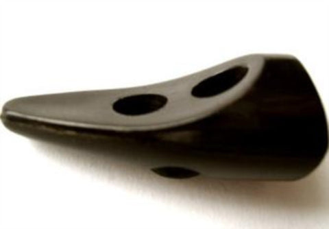 B12893 40mm Black Toggle Button on Short Shank - Ribbonmoon